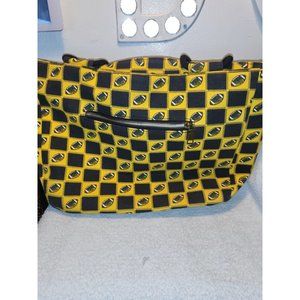 Football purse yellow and black